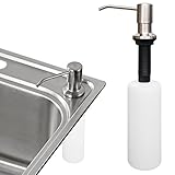 Kitchen Sink Soap Dispenser，Sumnacon Stainless Steel Countertop Liquid Dish Built in Hand Lotion Sha