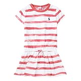 ポロ ラルフ ローレン 半袖 ワンピース＆ブルマ ベビーウェア 女の子 Striped tee dress & bloomer ストライプ ボーダー （サイズ：3m、カラー：Salmon Berry/