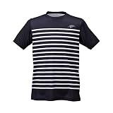 フリーノット(FREE KNOT) UVカット サンシェード ボーダーTシャツ LL ブラック. Y1636-LL-90