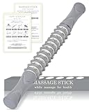 【 マッサージ のプロ監修】 筋膜ローラー マッサージローラー マッサージスティック スティック 筋膜リリース ローラー きんまくリリース スティックローラー ふくらはぎ 足 (グレー)