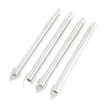 ガラスドリルビット，SODIAL(R) 70ミリメートル長さスピアヘッド6ミリメートル直径大理石のガラスドリルビット4 個