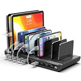 Alxum 60W 6ポート 2*PD 20W USB C充電ステーション 複数台 4*USB A 5V 2.4A スマホ/タブレット対応