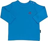 Anna Nicola(アンナニコラ) ベビー用長袖カラフルTシャツ りんご刺繍【ロンＴ】 (90cm,ビビットブルー)