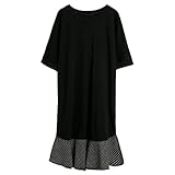 (ライフスター)Lifestr　ワンピース　Tシャツワンピ　半袖　フリル　ぽっちゃり　大きいサイズ　マタニティ(オリジナルエコバッグセット)