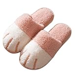 [ねこタウン] 猫爪スリッパ (タオル地) 室内 男女兼用 ルームシューズ 猫 ねこ スリッパ もこもこ (ピンク)