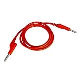 【1個入り】 バナナプラグ (4mm) 延長コード 100cm 赤色