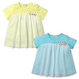 (イエロー/80cm)ベビー服 女の子 チュニック 半袖 Mialy Mail ミアリーメール フロントシフォン切替 リボン Aライン 女児 ベビー