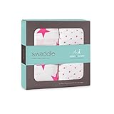 押さえつける、1パックFluroピンク2 (Aden & Anais) (x 6) - Aden + Anais Swaddle, Fluro Pink 2 per pack (Pack of 6) 