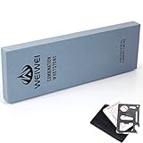 WEIWEI 1000 Grit Waterstone Bonus Credit Card Wallet knife Medium Sharpening Stone [並行輸入品]
