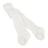 タイツ キッズ ニット レギンス コットン 選べる 0-8歳 5色 足付き 子供タイツ 柔らかい 可愛い hibote ホワイト 12-24ヶ月