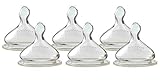 NUK Silicone Orthodontic Nipples, Medium Flow, 6-18 Months, 6 Count by NUK [並行輸入品]