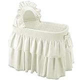 Baby Doll Bedding Paradise Rainbow Bassinet Set, Ecru by BabyDoll Bedding