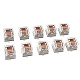 B Baosity 車載用リレー　自動車　10個　12V 80A　透明なケース　SPDTリレー　4ピン　リレー　多機能