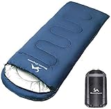 寝袋 冬用 封筒型 軽量 210T防水シュラフ コンパクト 1.6kg 丸洗い 快適温度-5℃-25℃ アウトドア キャンプ 登山 車中泊