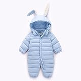 NiceYY 連体服 赤ちゃん着 ロンパース 爬行服 ダウンロンパース カバーオール ベビーダウンコート 子どもダウンコート ジャンプスーツ キッズ 新生児 幼児用 ロンパース ベビー服 フード付き 