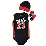 NIKE ナイキ JORDAN マイケル・ジョーダン IBSP524 3PIECE INFANT SET ロンパース キャップ シューズ 3点セット ブルズ ブラック 6-12ヵ月 日本国内から発送