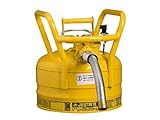 Justrite 7325230 2.5G-9.5L Iiaf Dot Yellow 1 in. Hose