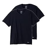 [チャンピオン] 半袖 2枚組 綿100％ スクリプトロゴ 2P Tシャツ アンダーウェアメンズ CM1EZ701J ブラック L