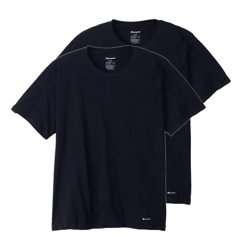 【値下げ】【56%OFF】【832円】 チャンピオン メンズ 綿100％ スクリプトロゴ 半袖Tシャツ 2枚組