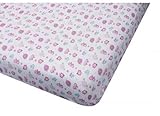 Big Oshi Jersey Knit 100% Cotton Fitted Crib Sheet, Butterflies by Big Oshi