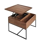 タンスのゲン ローテーブル 木製 ウォールナット 突板 天板昇降 収納付き アイアン 30800002WN