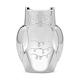 Kate Spade New York Small Worldフクロウベビー貯金箱、silver-plate