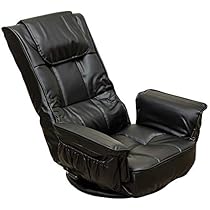 リクライニング座椅子 黒 合成皮革 41TLU6rpPqL._AC_UL210_SR210,