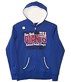 新しいYork GiantsレディースサイズLarge Full Zipフリース裏地フード付きスウェットシャツ