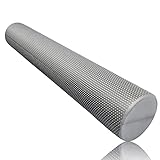 Fungoal フォームローラー ［グレー］ 肩甲骨 背中のストレッチ用ポール 『マニュアル付き』 体幹 バランス ヨガ ポール 筋膜リリース