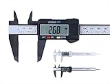 freenation デジタルノギス 0-150mm カーボンファイバー複合材料製 軽量 コンパクト 高耐久 電池付 digital calipers (シルバー)