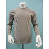 長袖丸首Tシャツ 13-650 グレー M
