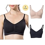 EZCLASSY 組み合わせ産前 産後 授乳ブラ マタニティ ブラジャー ノンワイヤー クロス オープン ホックバックルが簡単 取り外し タイプ 下着 レ (COLOR2) [並行輸入品]