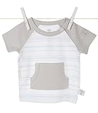 リトルジラフ ベビー服 ココストライプ ポケット付きシャツ 6-12m (ブルー) lg1083-01 【正規代理店輸入】