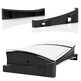新型PS5スタンド PS5 Slim/PS5 Pro用横置きスタンド 【新型PS5 PRO/PS5 Slim対応 PS5 非対応】PS5 Slim/PS5 Pro通常版とデジタル版両対応 傷付き防止 簡単に取り付 転倒防止 本体をもっと安心に収納 PS5 Pro/Slim横置きスタンド (ブラック)