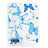 ようこそ赤ちゃんHappy母子手帳ケース（ファスナータイプ） ブルーバタフライ 日本製　B2804200