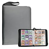 6KJFEIWGトレカ カード ファイル バインダールバムケース（720枚のカード収納可能）トレーディングカードケース ファイル ホルダー (ブラック)コレクト社 9ポケット リフィル