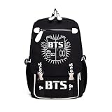 韓流グッズ VIP 可愛 BTS 防弾少年団 Bangtan Boys 花様年華Young Forever ファッション バッグ リュックサック (ブラック)