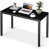 Amzdeal パソコンデスク 幅100cm デスク 天板厚さ20mm PCデスク ワークデスク 耐荷重110Kg 組立簡単 シンプル 机