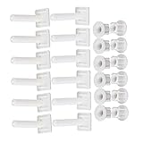 RdExPホワイトプラスチックバスルームトイレ便座ヒンジ穴ブラインドナットネジ交換用パックof 12