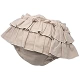 ブルマスカート トリプルガーゼ コットン(モカベージュ) KnockKnock(ノックノック)