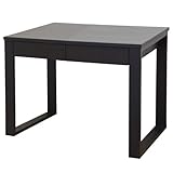 ライフスタイリングショップ パソコンデスク 幅90×奥行59 木製 引出付 シンプル ダークブラウン LS-386DB