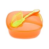外出先離乳セットで、オレンジ (Vital Baby) (x 4) - Vital Baby On The Go Weaning Set, Orange (Pack of 4) [並行輸入品]
