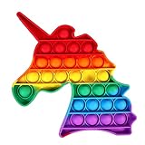 ロボットプラザ(ROBOT PLAZA) プッシュポップバブル 子供 おもちゃ 知育玩具 ストレス解消 洗える スクイーズ玩具 男の子 女の子 大人 対象年齢 6歳以上 (ユニコーン)