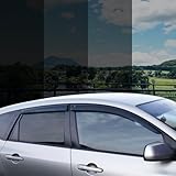 VEPAGOO 車窓防犯フィルム 5%光透過率 台風対策 uvカット 断熱遮光カーフィルム 目隠し車スモークフィルム 日よけ ガラス飛散防止フィルム ガラス飛散防止フィルム 日差し対策 切売カーフィルム プライバシースモーク 610*50cm