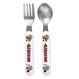 Baby Fanatic Fork and Spoon Set, San Francisco 49ers by Baby Fanatic