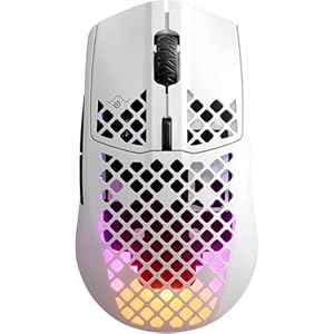 SteelSeries ゲーミングマウス 無線 Aerox 3 Snow Wireless 超軽量 TRUEMOVE AIRセンサー搭載 Quantum Wireless 2.0テクノロジー IP54規格 防水 防塵