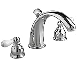 American Standard 7881.712.002 Hampton Two-Porcelain Lever Handle Widespread Faucet with Metal Speed