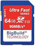 BigBuild Technology 64GB SDXC メモリーカード Sony a6700 a7C II a7CR a9 III カメラ用