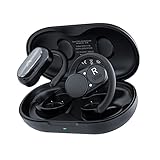 Ankbit E35 オープンイヤー型ワイヤレスイヤホンオープンイヤー イヤホン Bluetooth 5.3 開放型 イヤホン/ENC通話 ノイズキャンセリング/耳掛け式 耳を塞がない/ダブルマイク内蔵/超軽量/最大60時間再生/急速充電/防水 ブラック