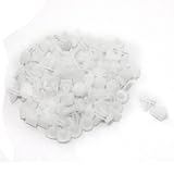 100個オートカーのドアフェンダー8ミリメートルホールプッシュプラスチックリベットファスナーホワイト